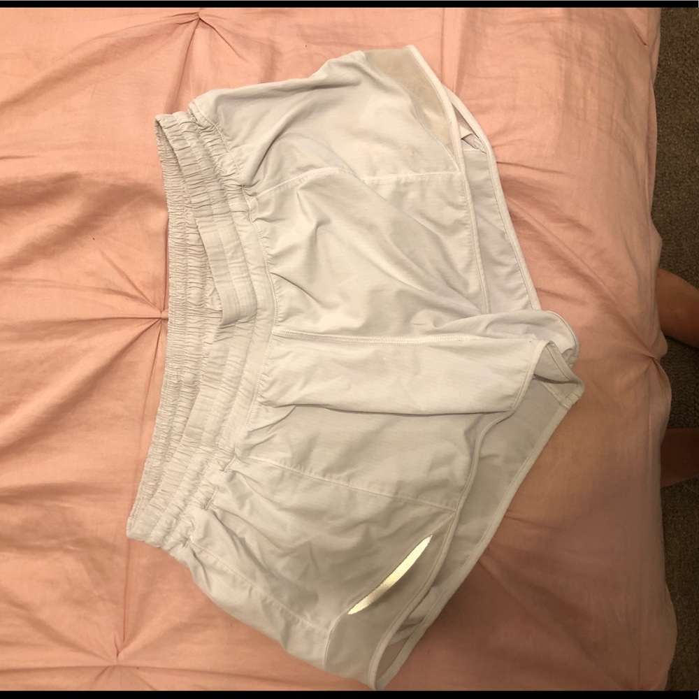 White lululemon shorts